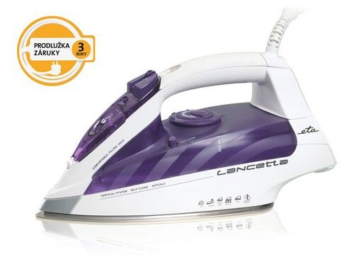Žehlička ETA Lancetta 3283 90010 bílá/fialová