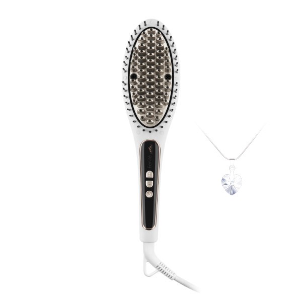 Žehlicí kartáč ETA Fenité Swarovski 7336 90010 bílý