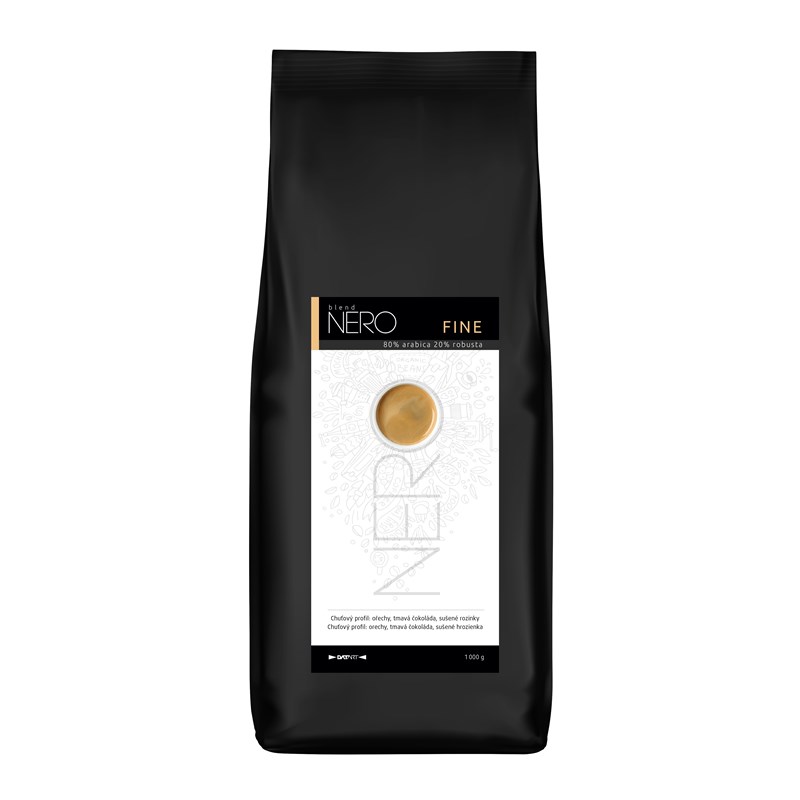 Káva zrnková Nero Caffé Premium/Fine 1 kg