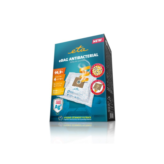 Sáčky do vysavače ETA eBag Antibacterial 9600 68020 (5 ks) - obrázek č. 1