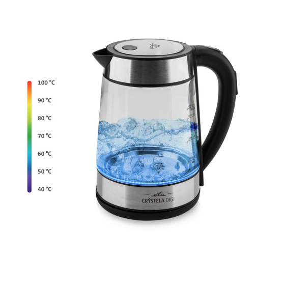 Rychlovarná konvice ETA Crystela Digi 7153 90000 černá/sklo - obrázek č. 1