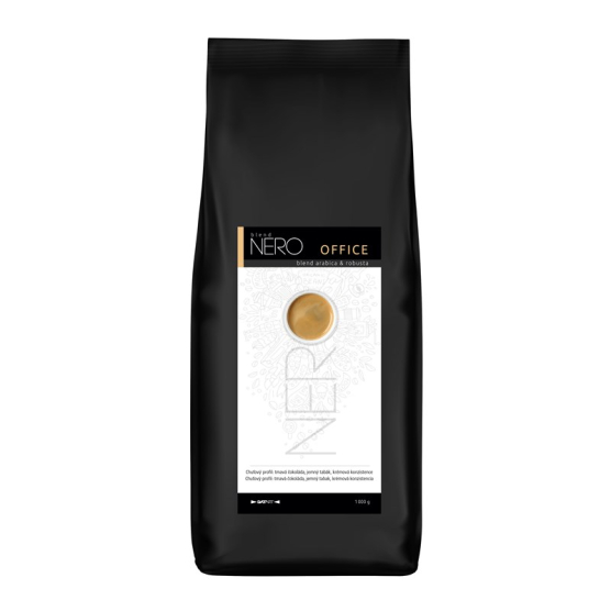 Káva zrnková Nero Caffé Crema/Office,1 kg - obrázek č. 1
