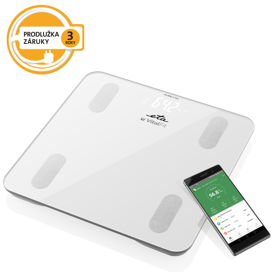 Osobní váha ETA Vital Fit s aplikací 6781 90000 bílá - obrázek č. 1