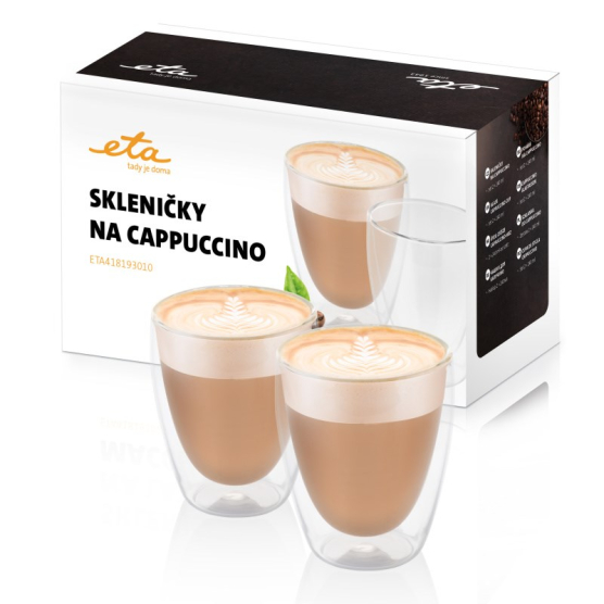 Skleničky na cappuccino ETA 4181 93010 sklo - obrázek č. 1