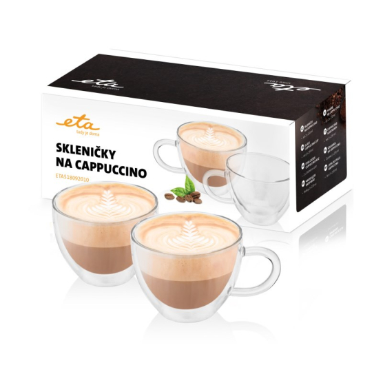 Skleničky na cappuccino ETA 5180 92010 sklo - obrázek č. 1