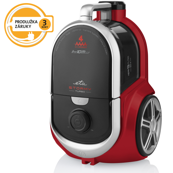 Podlahový vysavač ETA Stormy Turbo 3517 90000 černý/červený - obrázek č. 1