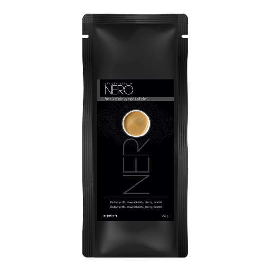 Káva zrnková Nero Bezkofeinová Swiss water decaff 250 g - obrázek č. 1