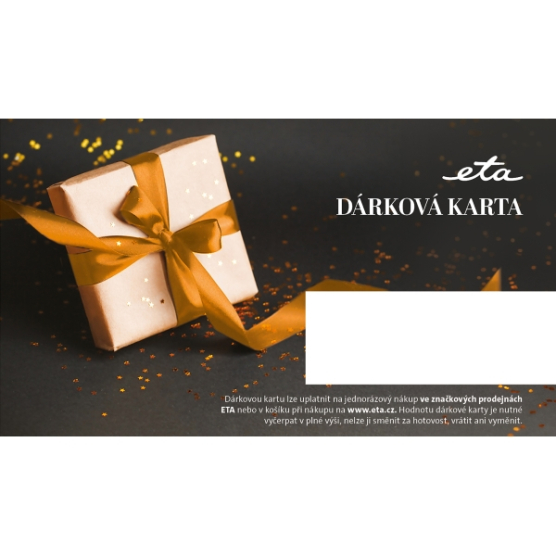 Elektronická dárková karta ETA 500 Kč - obrázek č. 1