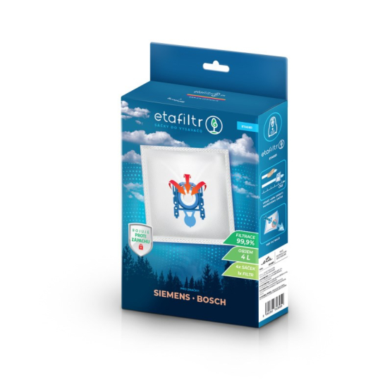 Sáčky do vysavače ETA Siemens 1 (4 ks) bílý - obrázek č. 1