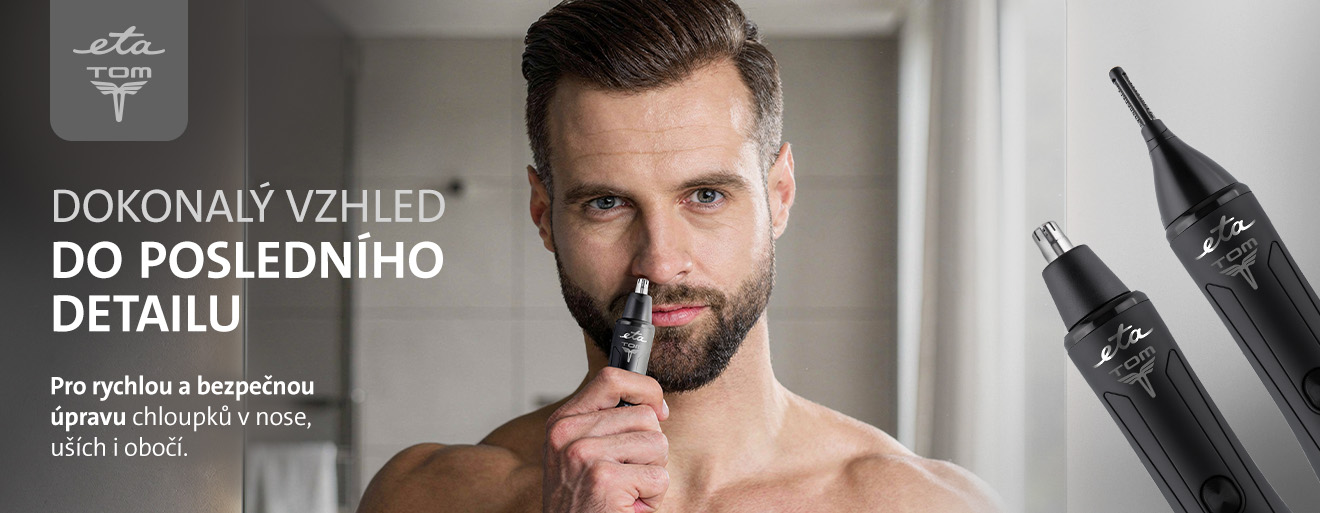 Zastřihovač chloupků ETA Tom, chloupky v nose, v uších, obočí