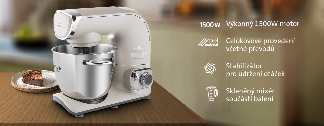 Kuchyňský robot ETA Gratus Evo Smart ll, klíčové vlastnosti