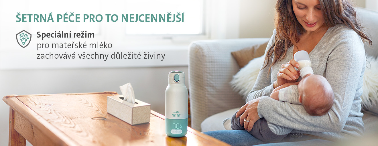 Ohřívač mléka ETA Mimi, živiny mateřského mléka