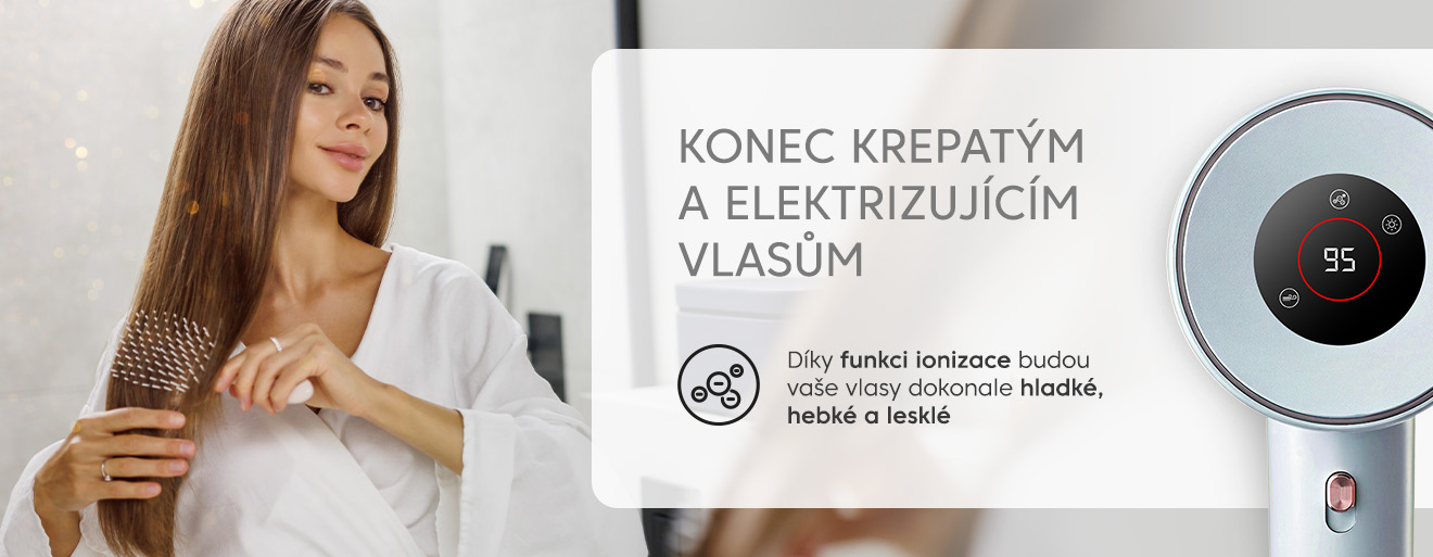 Fén ETA Fenité Pastels, funkce ionizace