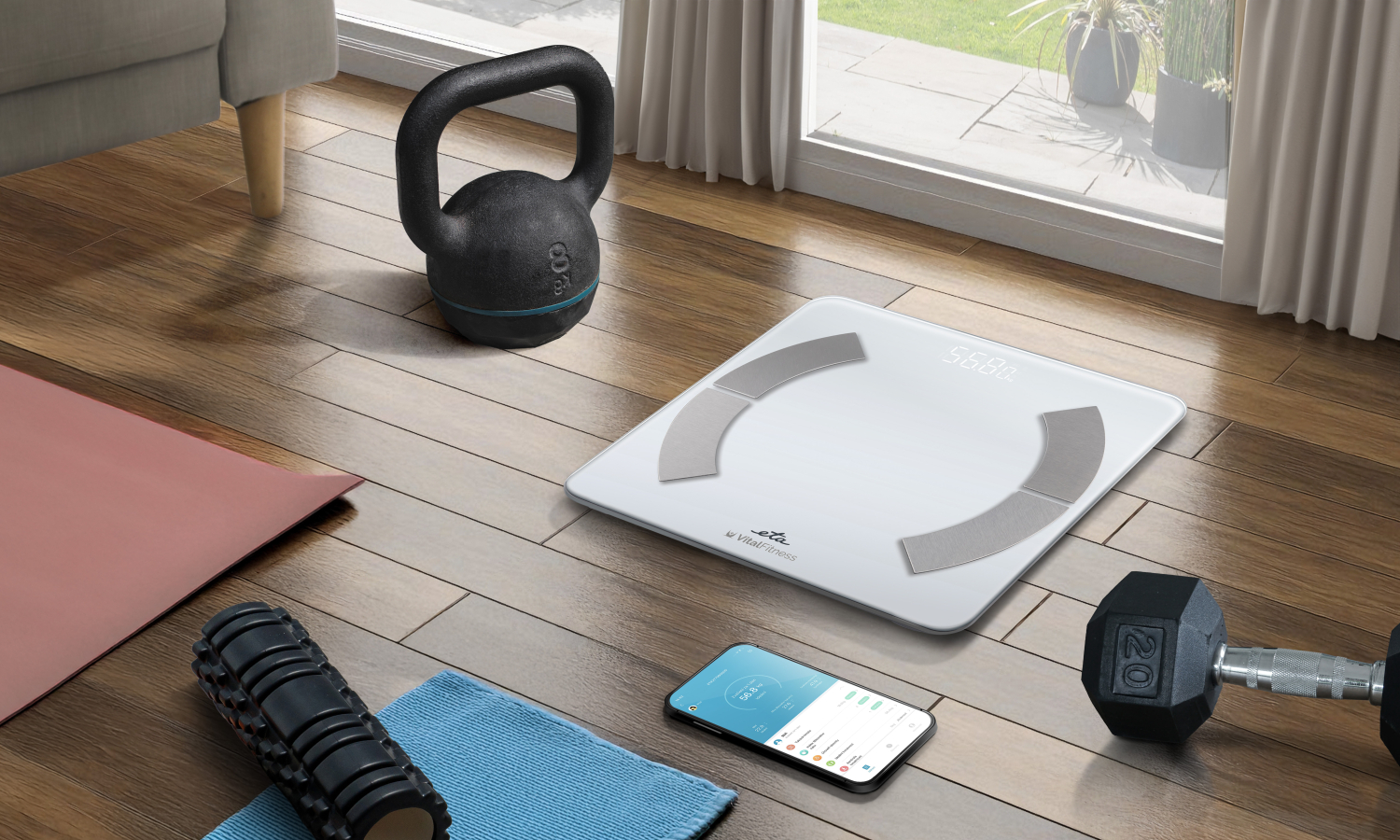 Osobní váha ETA Vital Fitness 2779 90000 bílá