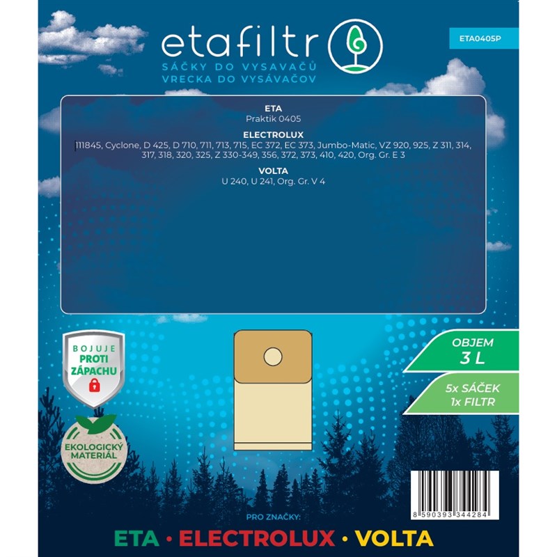 Sáčky do vysavače ETA ETA 0405 (5 ks) hnědý