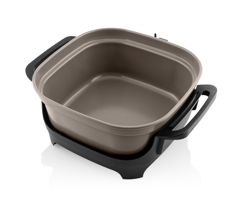 Elektrický pečicí hrnec ETA Pečenka Ceramic Natura 0133 900051 šedý