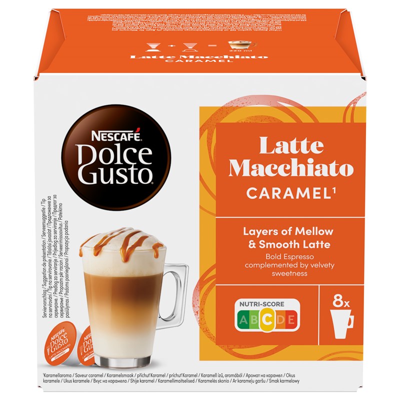 Kapsle pro espressa NESCAFÉ Dolce Gusto® Latte Macchiato Caramel (16 ks)