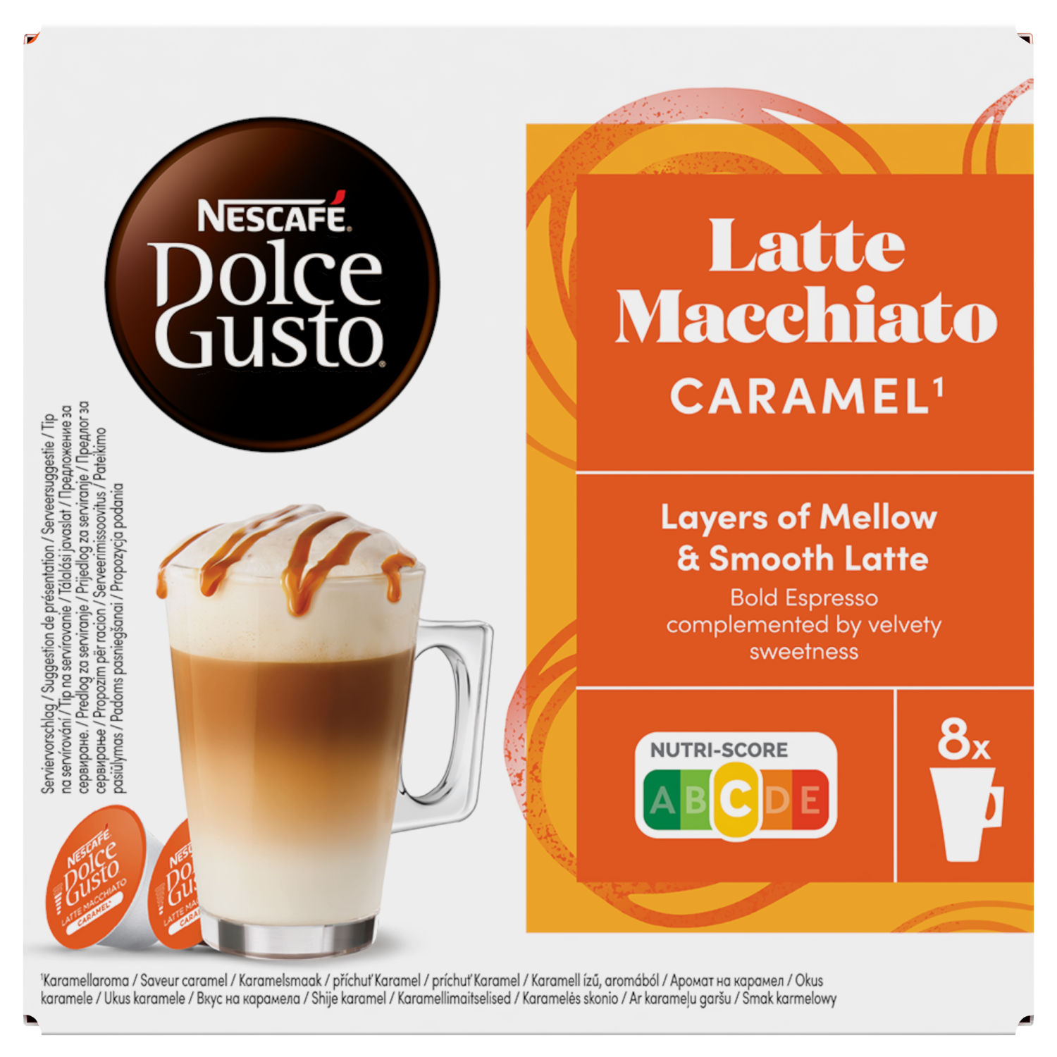 Kapsle pro espressa NESCAFÉ Dolce Gusto® Latte Macchiato Caramel (16 ks)