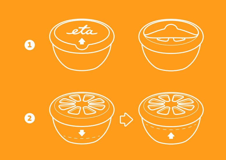 Pohlcovač pachů do chladničky ETA 394690000 žlutý