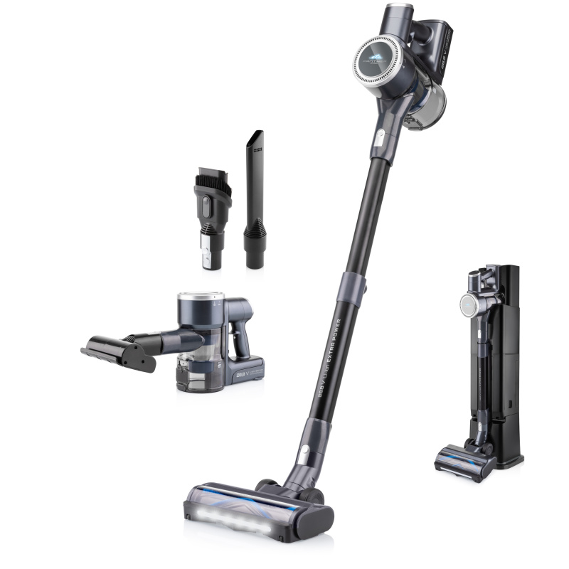 Tyčový vysavač ETA Panther PRO 7250 90000 s odsávací stanicí černý