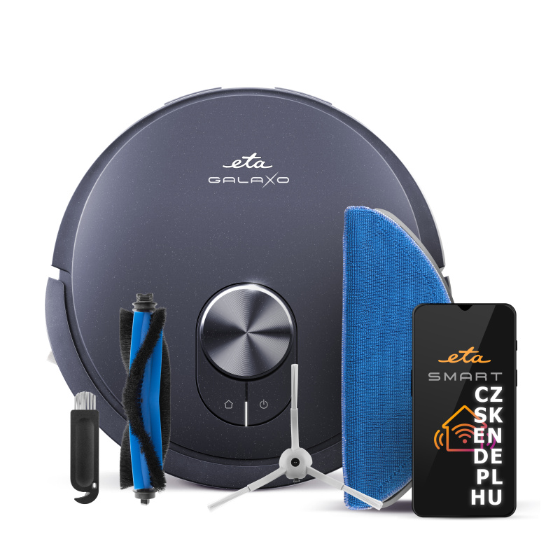 Robotický vysavač ETA Galaxo 4239 90000 černý/modrý