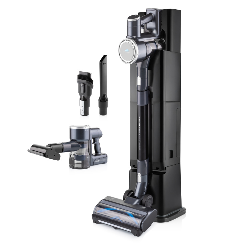 Tyčový vysavač ETA Panther PRO 7250 90000 s odsávací stanicí černý