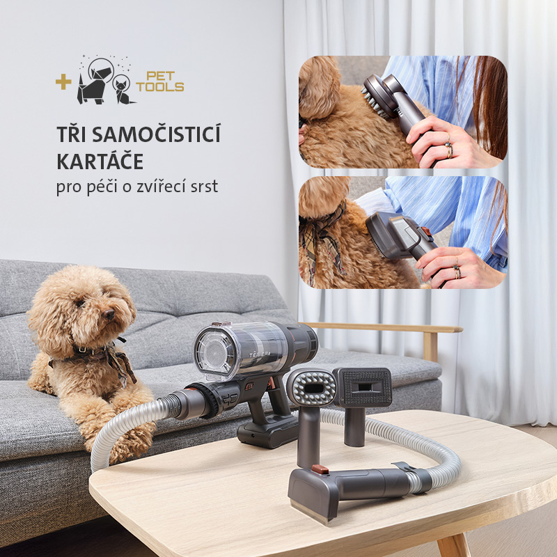 Tyčový vysavač ETA Terier 3 v 1, 5247 90000 hnědý