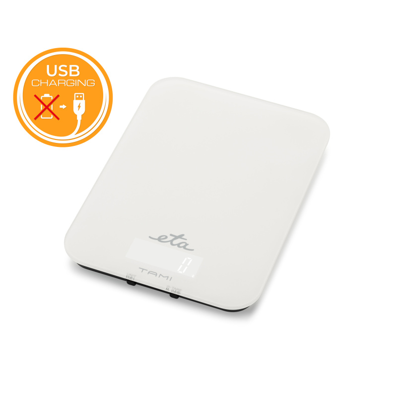 Kuchyňská váha ETA Tami s USB nabíjením 8770 90000 bílá