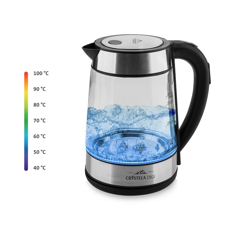 Rychlovarná konvice ETA Crystela Digi 7153 90000 černá/sklo