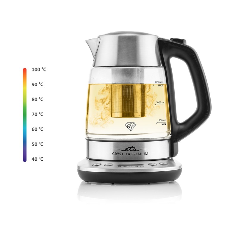 Rychlovarná konvice ETA Crystela Premium 9153 90000 nerez/sklo