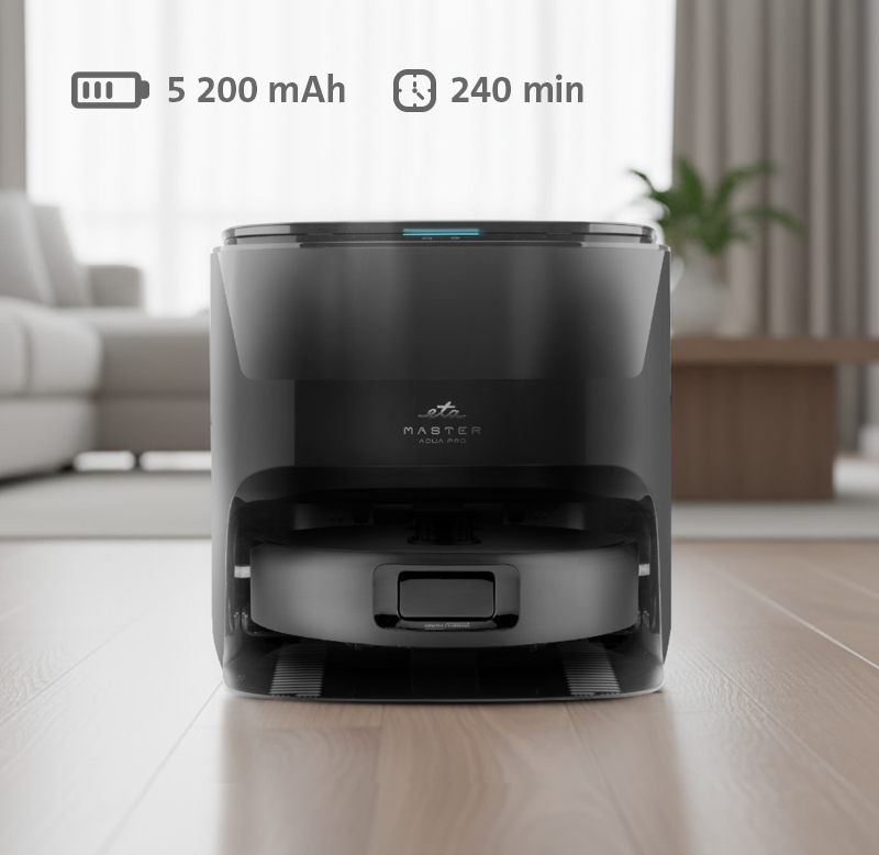 Robotický vysavač ETA Master Aqua Pro 7229 90010 černý