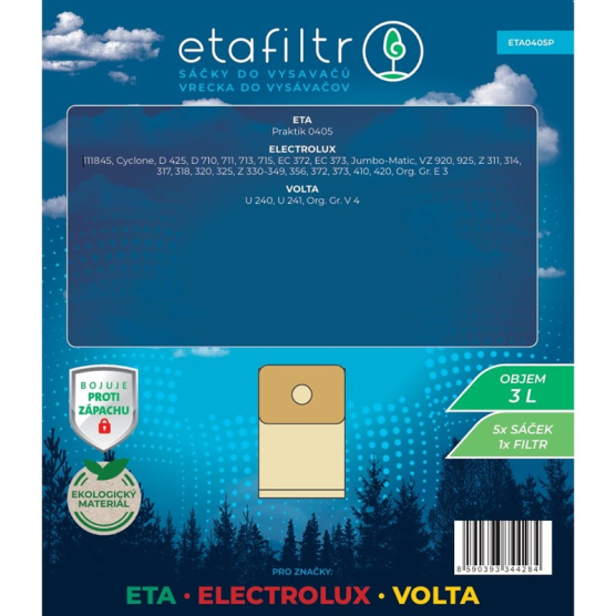 Sáčky do vysavače ETA ETA 0405 (5 ks) hnědý