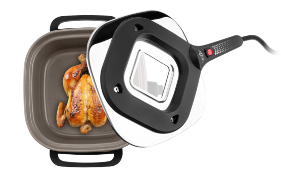 Elektrický pečicí hrnec ETA Pečenka Ceramic Natura 0133 900051 šedý