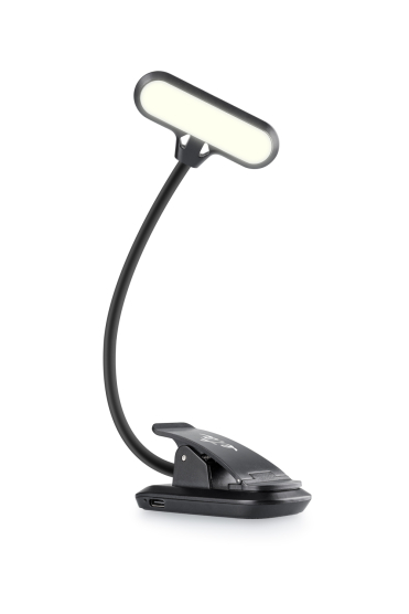 Stolní LED lampička ETA 089490000 s klipem, nabíjecí, stmívatelná černá