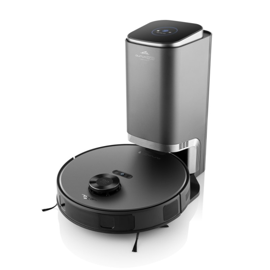 Robotický vysavač ETA Aurum PRO 6241 90000 3D Laser s odsávací stanicí šedý