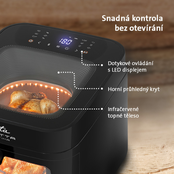 Fritéza horkovzdušná ETA Fritta Ultima 7168 90000 černá