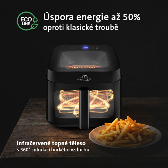 Fritéza horkovzdušná ETA Fritta Ultima 7168 90000 černá