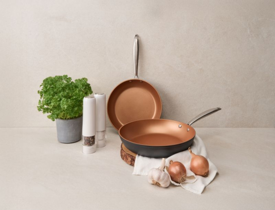 Sada pánví ETA STELLON 7930 90000 černá/měděná