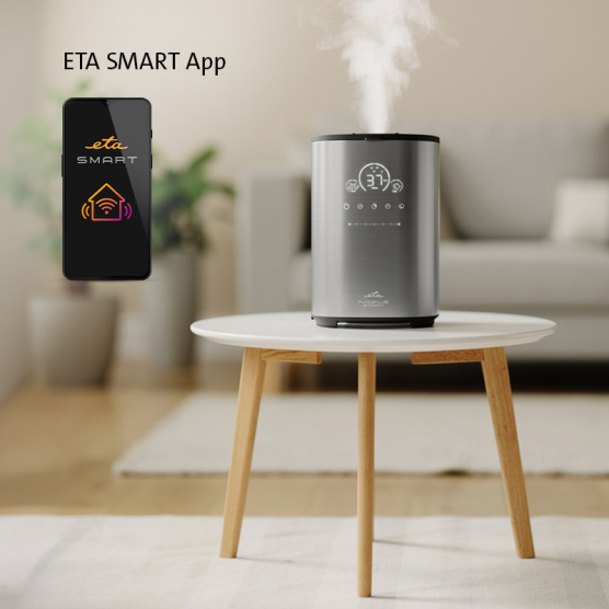 Zvlhčovač vzduchu ETA Noble Smart 5629 90000 šedý - vedlejší obrázek č. 3