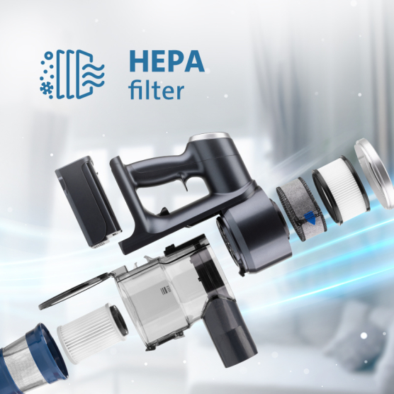 Tyčový vysavač ETA Panther PRO 7250 90000 s odsávací stanicí černý - vedlejší obrázek č. 9