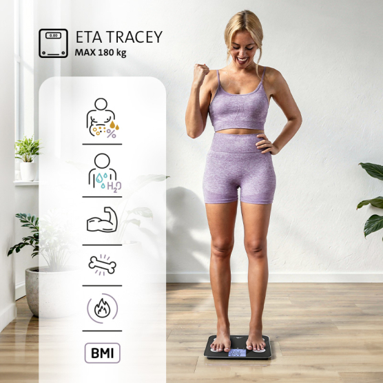 Osobní váha ETA Tracey 3779 9000 černá - vedlejší obrázek č. 2