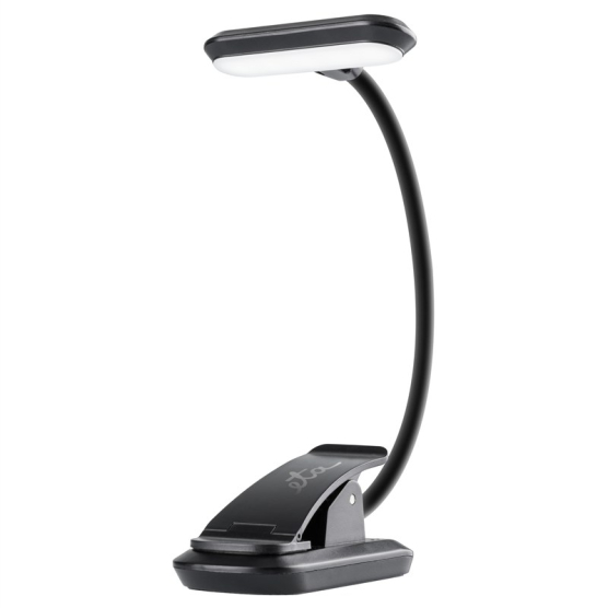 Stolní LED lampička ETA 089490000 s klipem, nabíjecí, stmívatelná černá - vedlejší obrázek č. 1