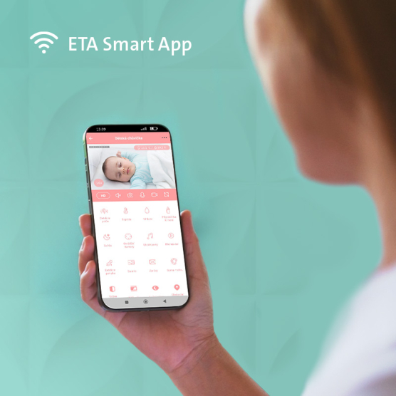 Dětská elektronická chůva ETA MIMI 9306 90000 bílá - vedlejší obrázek č. 7