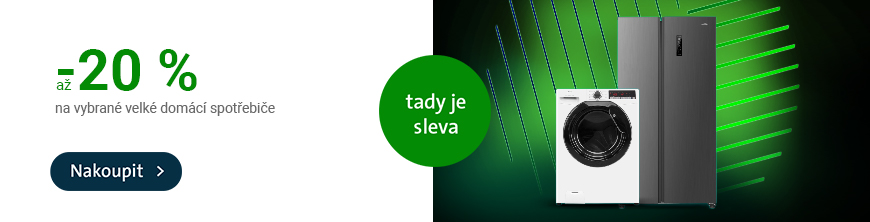 Až -20 % na vybrané velké domácí spotřebiče