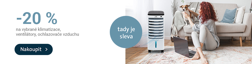 -20 % na vybrané klimatizace, ventilátory, ochlazovače vzduchu