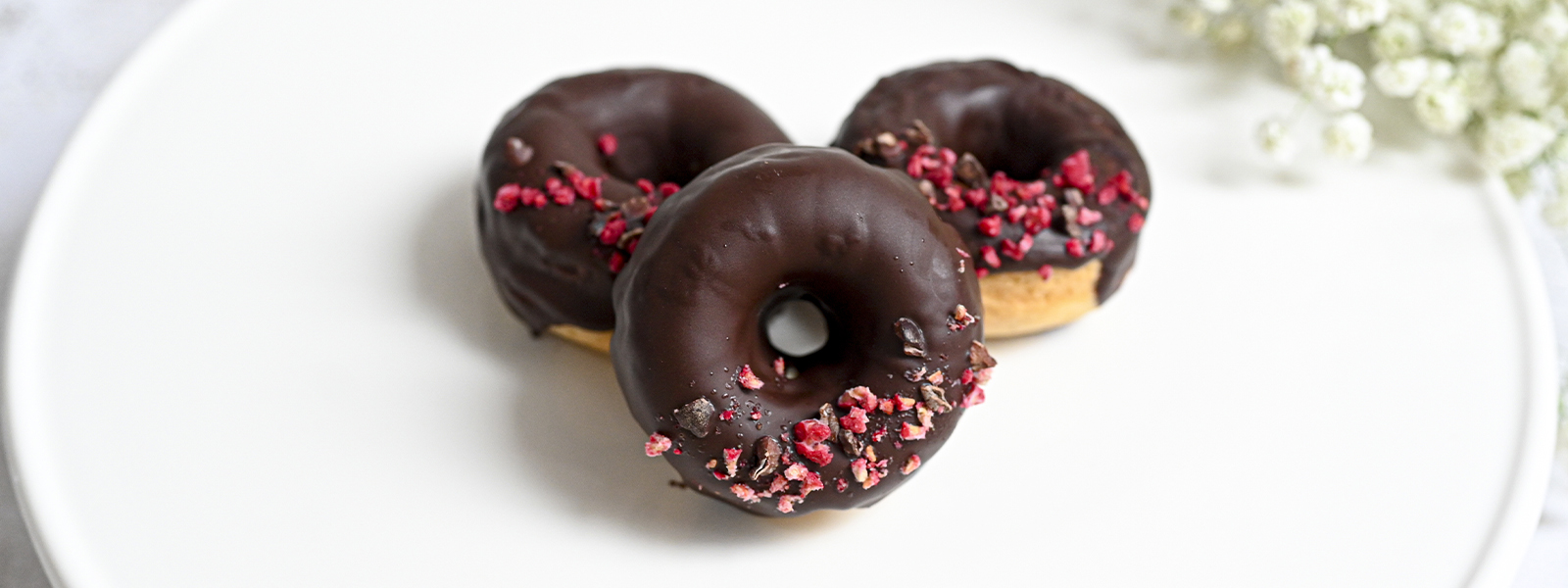 Čokoládové donuty pečené