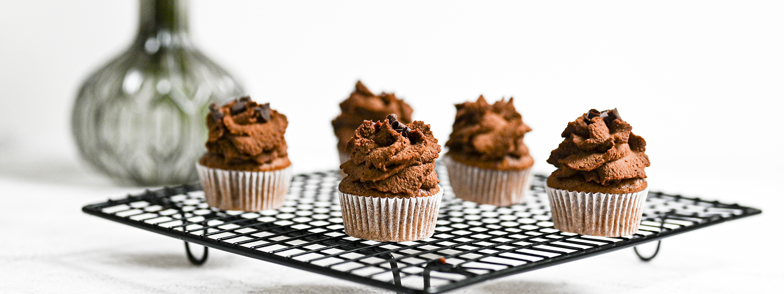 Ořechové cupcakes s čokoládovým krémem