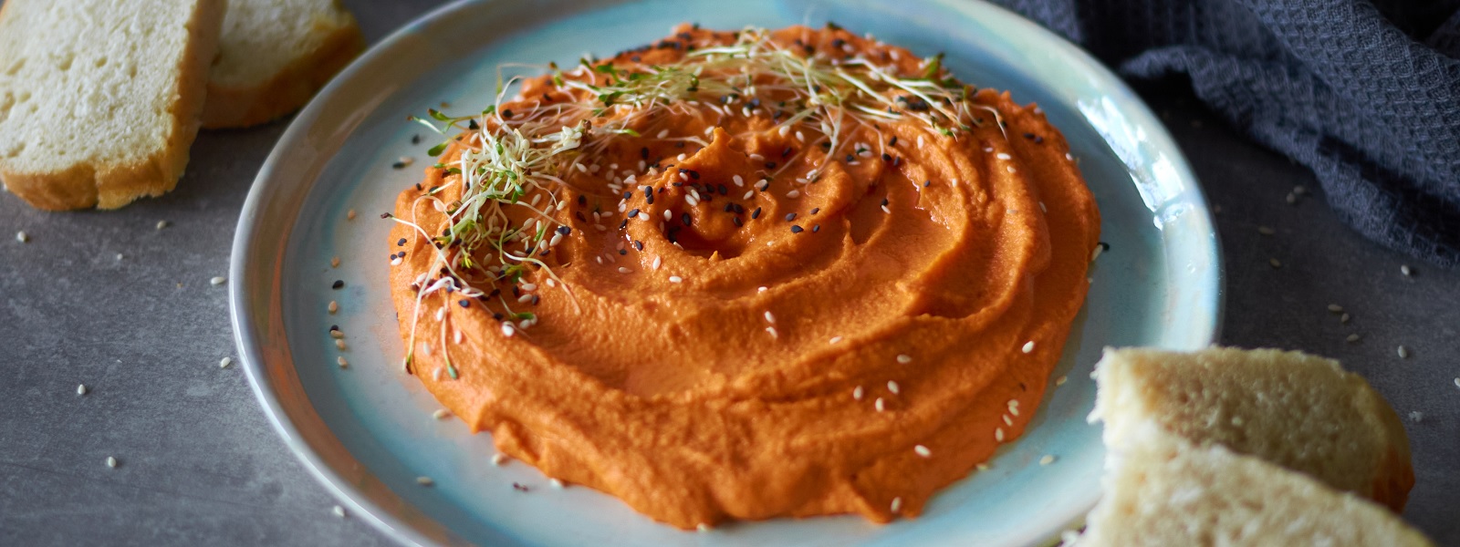 Hummus z červené papriky