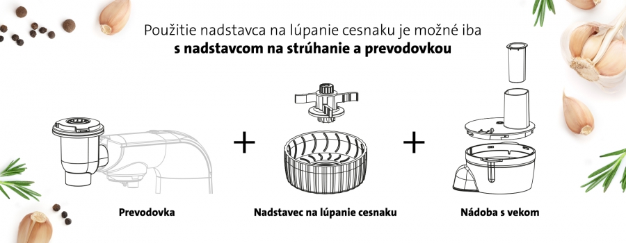 ETA GRATUS Nadstavec na cistenie cesnaku