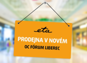 Zcela nový kabát dostala naše značková prodejna ETA v OC Fórum v krásném historické městě Liberci na severu Čech. Mimochodem v tomto pátém největším městě v České republice také naleznete naše dvě prodejny DATART.